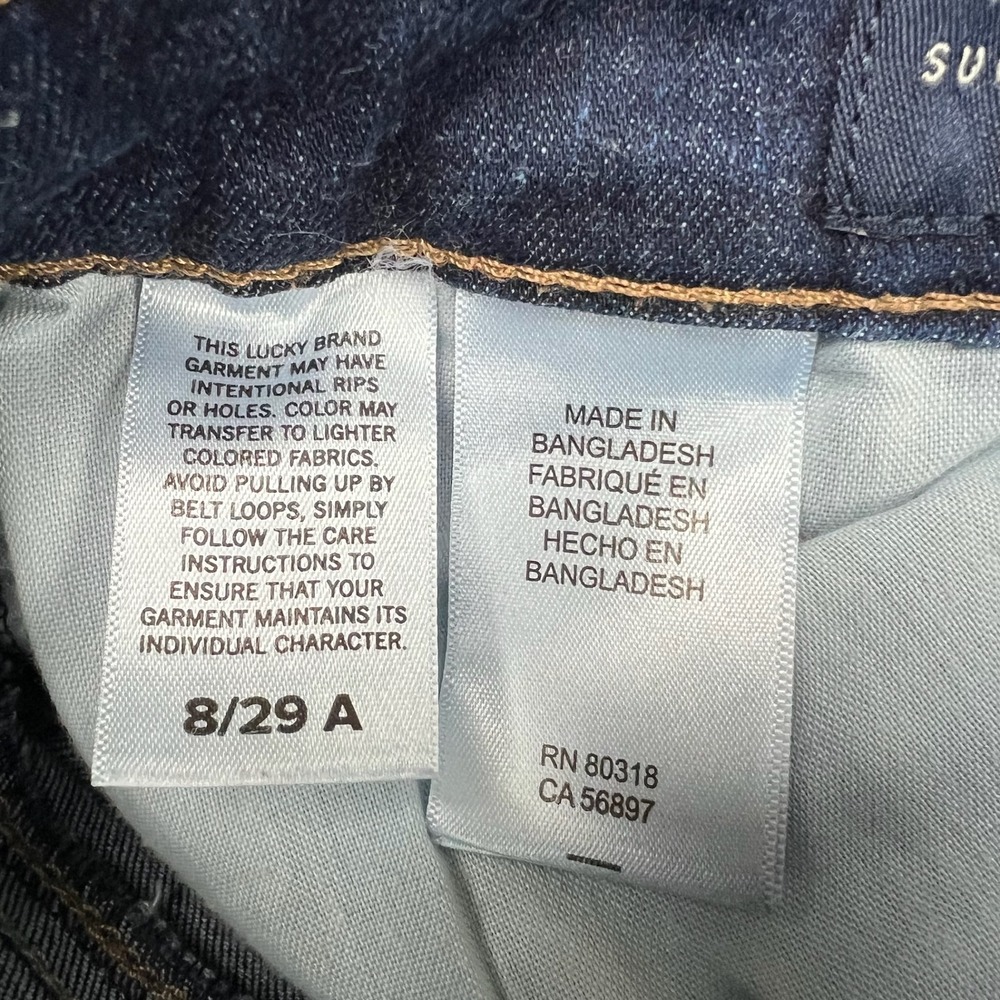 Lucky Brand Womens 8/29 Blue Ava Super Skinny Ankle Mid Rise Denim Jeans - Picture 5 of 9